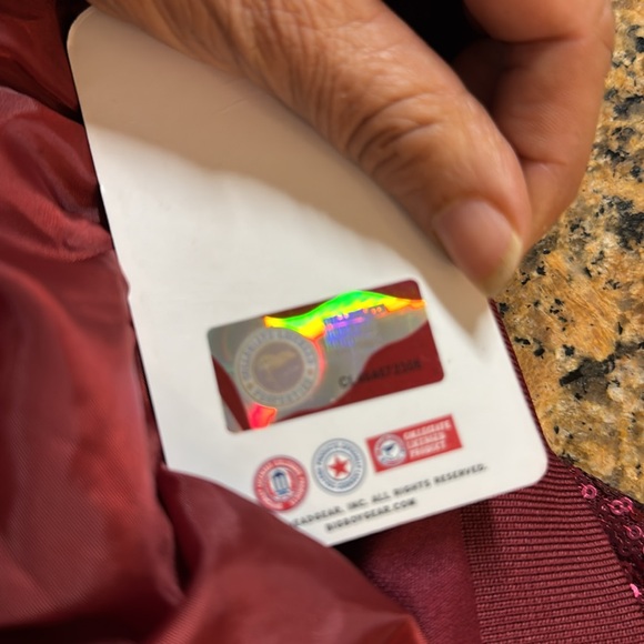 Big boy headgear  jacket burgundy sequins brand new with tags - Picture 5 of 5